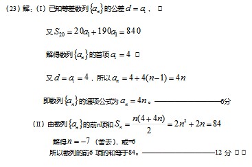 2020年湖南成人高考高起点《理数》模拟题及答案四(图2)