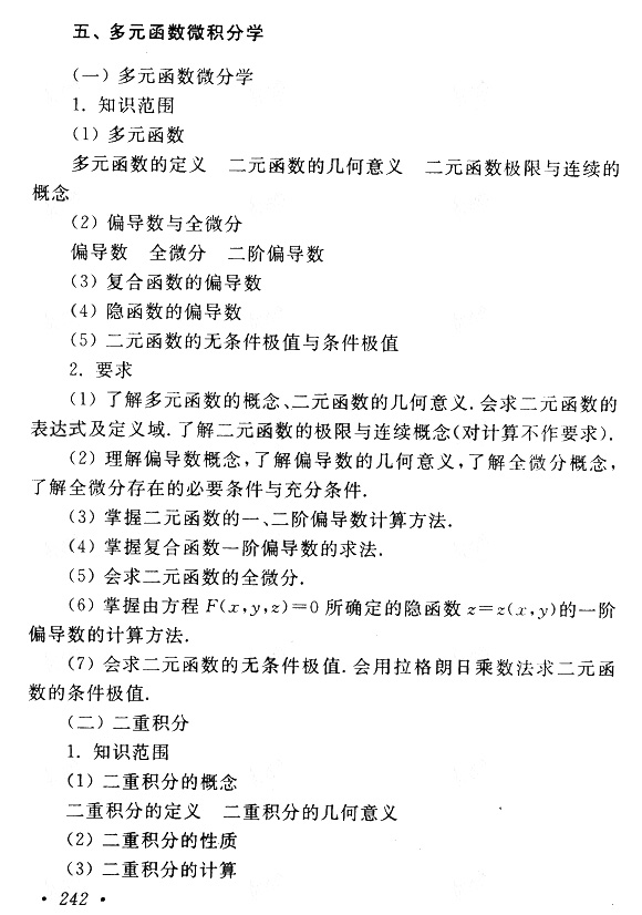 2020年成人高考专升本高数（一）考试大纲(图7)