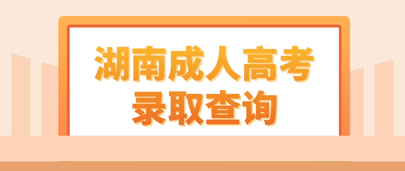 湖南2022年衡阳成人高考录取结果今天（5月8日）可以查询了(图2)