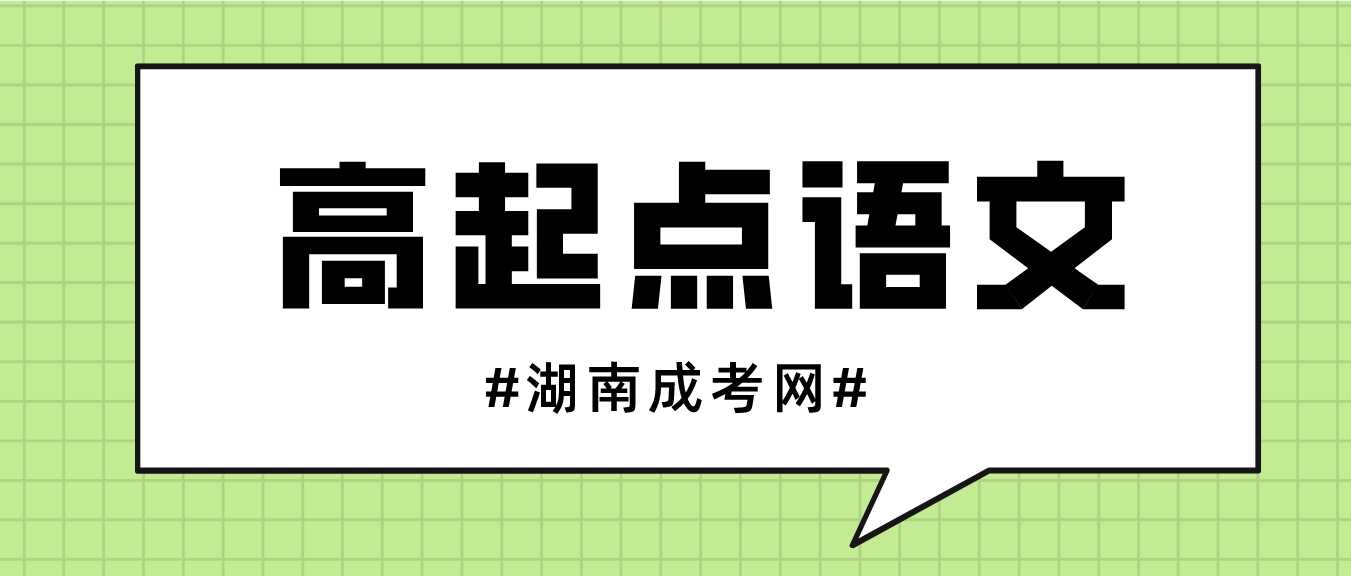 2023年湖南成人高考高起点语文考前专项复习二